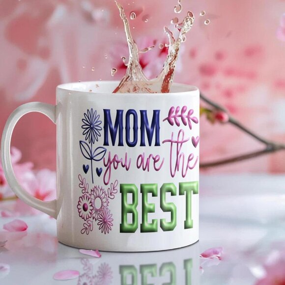 5 Mom you are the best personalized mug, W/ free Gift Box, 11oz - Picture 1 of 7